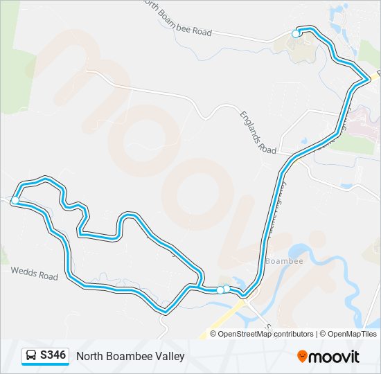 S346 bus Line Map