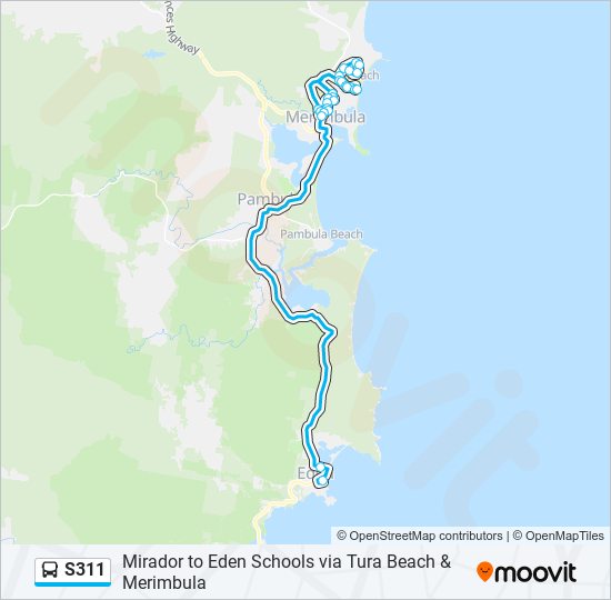 S311 bus Line Map