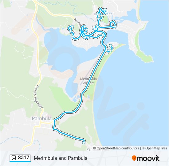 S317 bus Line Map