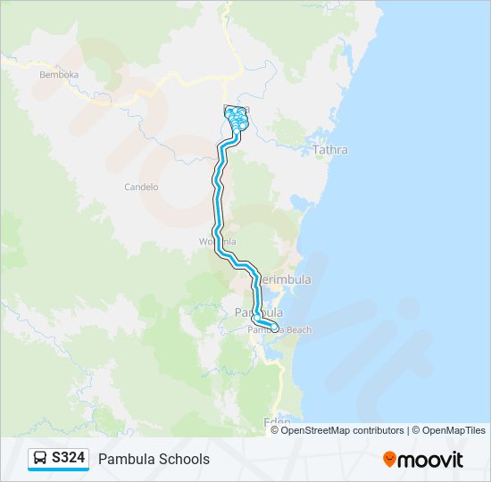 S324 bus Line Map
