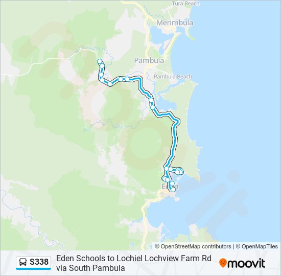 S338 bus Line Map