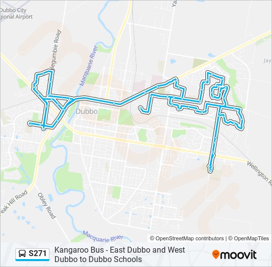 Mapa de S271 de autobús