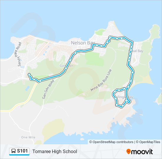 S101 bus Line Map