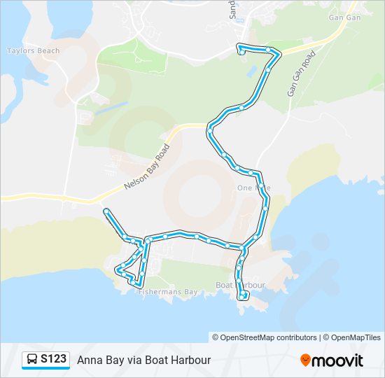 S123 bus Line Map