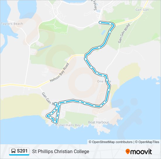 S201 bus Line Map