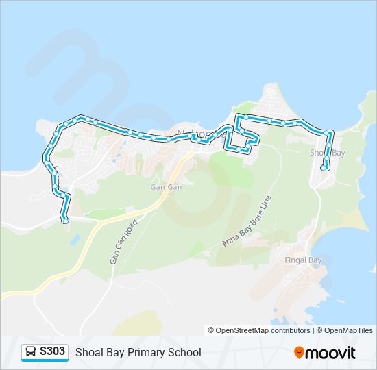 S303 bus Line Map