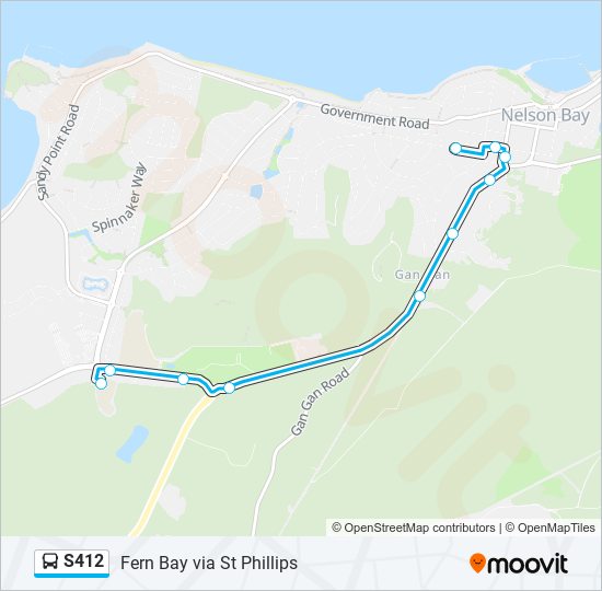 S412 bus Line Map