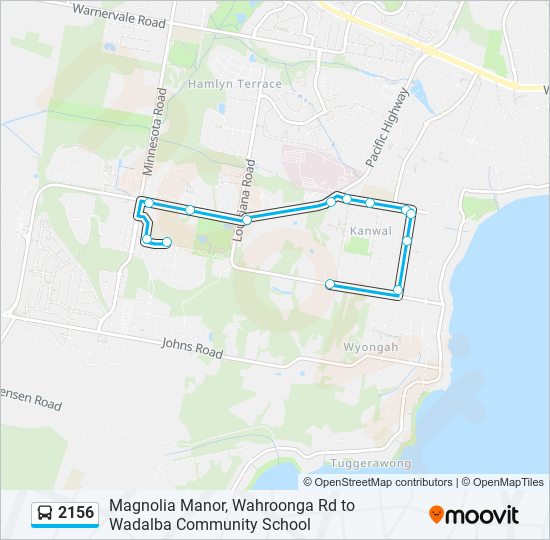 2156 bus Line Map
