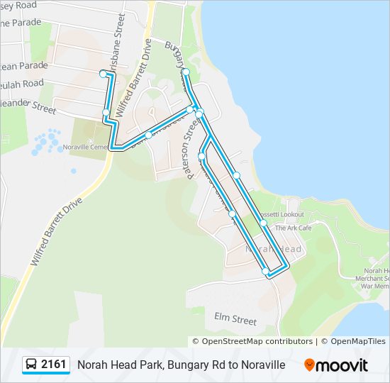 2161 bus Line Map