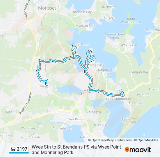 Mapa de 2197 de autobús