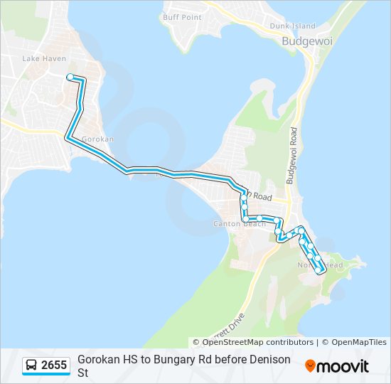 2655 bus Line Map