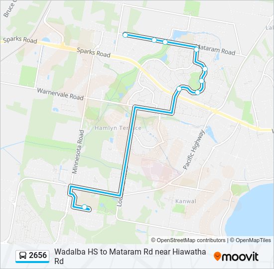2656 bus Line Map