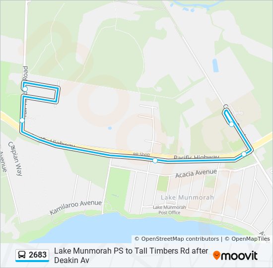 2683 bus Line Map