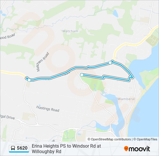S620 bus Line Map