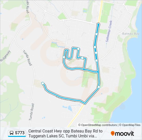 S773 bus Line Map