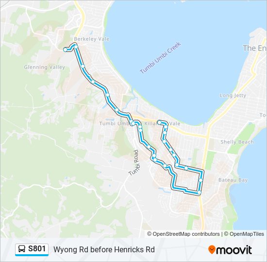 S801 bus Line Map