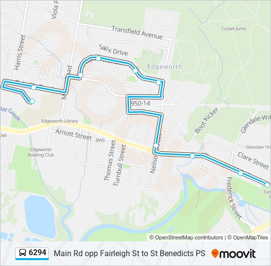 6294 bus Line Map