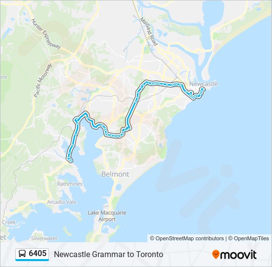 6405 bus Line Map