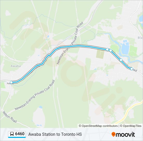 6460 bus Line Map