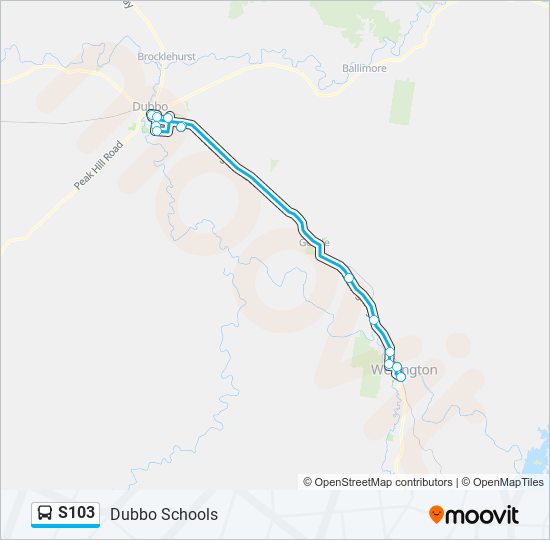 S103 bus Line Map