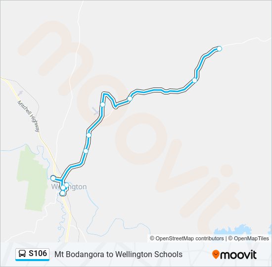 S106 bus Line Map