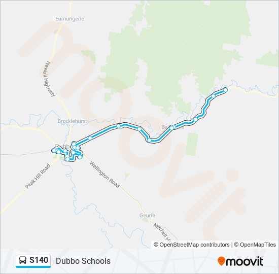 S140 bus Line Map