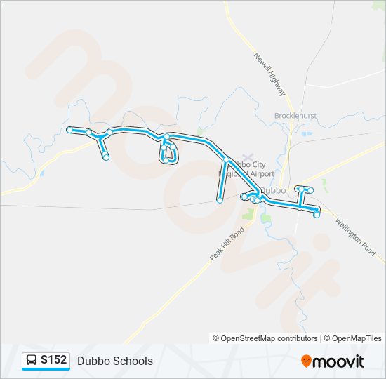 S152 bus Line Map
