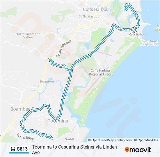 S813 bus Line Map
