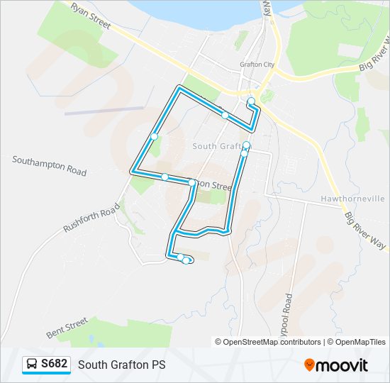 S682 bus Line Map