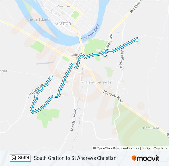 S689 bus Line Map