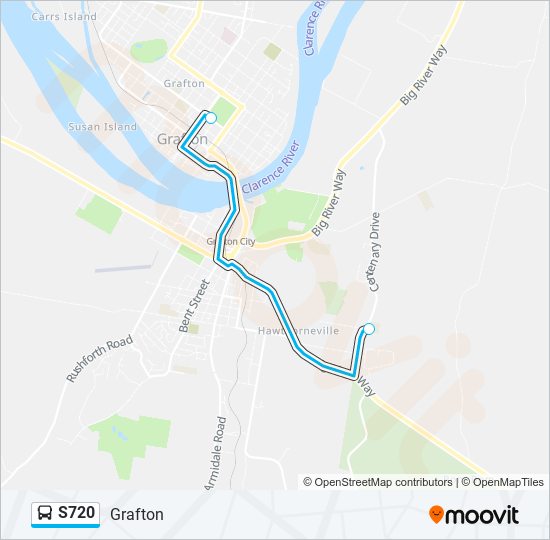 S720 bus Line Map