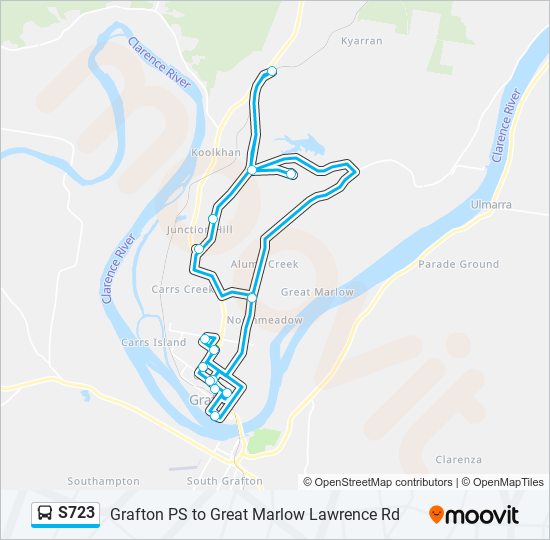 S723 bus Line Map