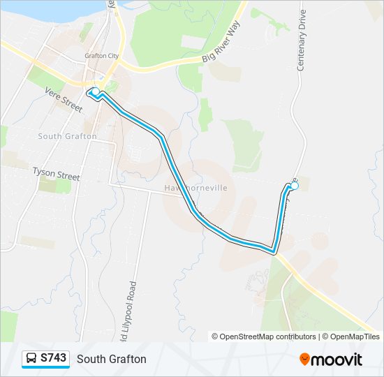 S743 bus Line Map