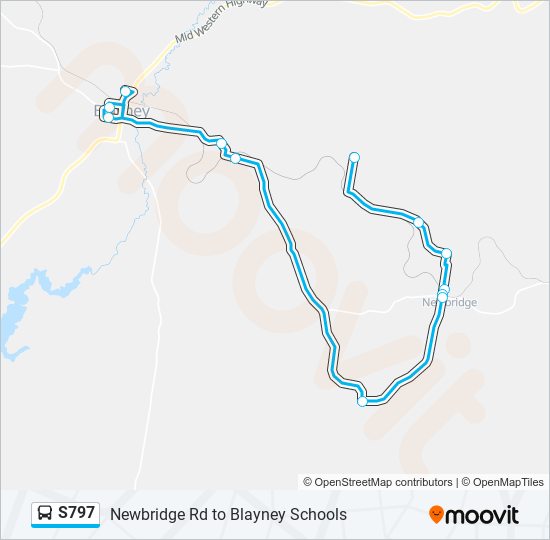 S797 bus Line Map