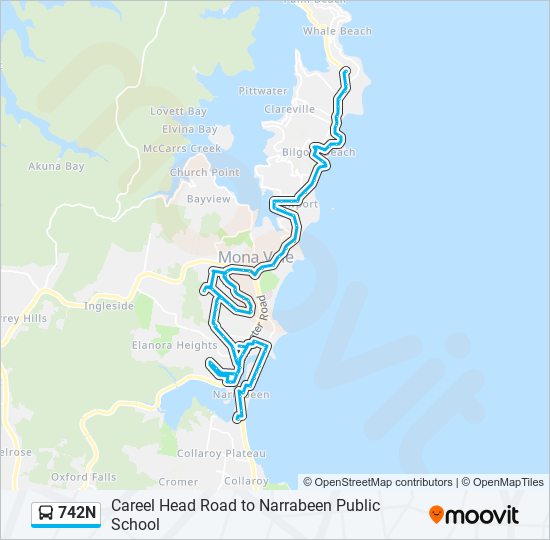 742n Route Schedules, Stops & Maps Narrabeen (Updated)