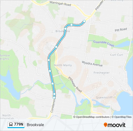 779N bus Line Map