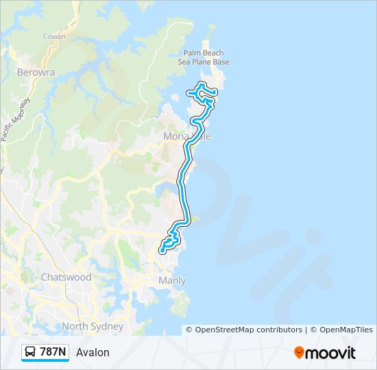 Mapa de 787N de Bus