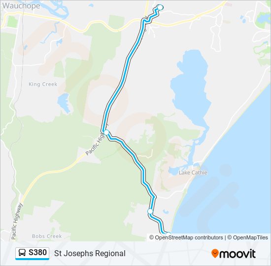 S380 bus Line Map