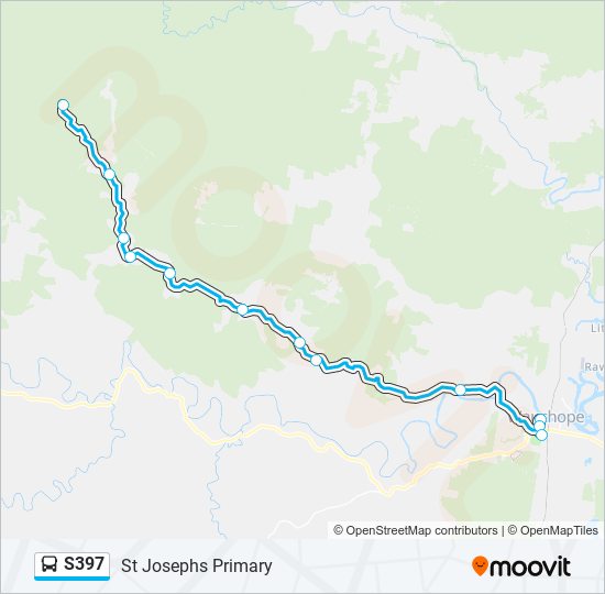 S397 bus Line Map