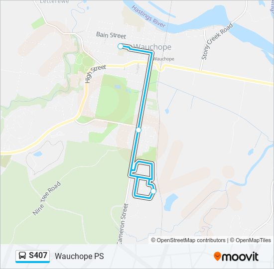 S407 bus Line Map