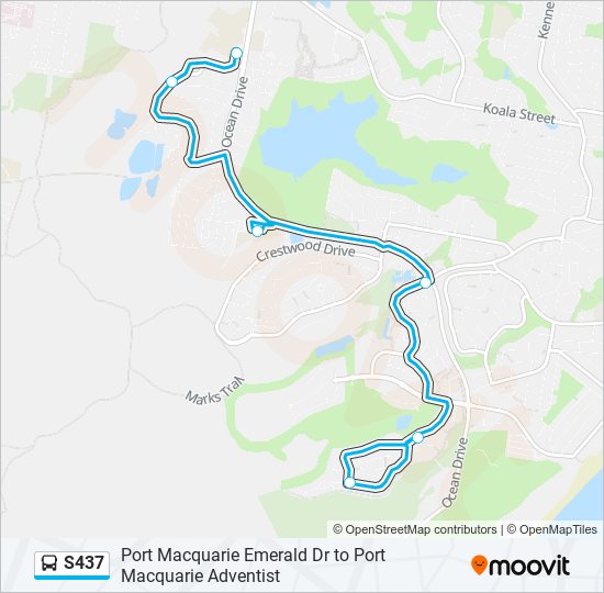 S437 bus Line Map