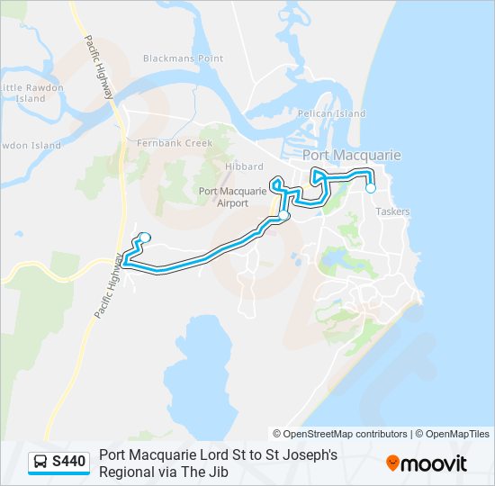 S440 bus Line Map