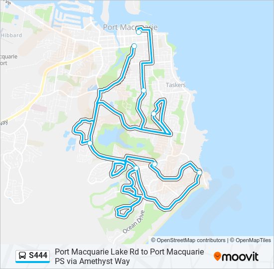 s444 Route: Schedules, Stops & Maps - Port Macquarie PS (Updated)