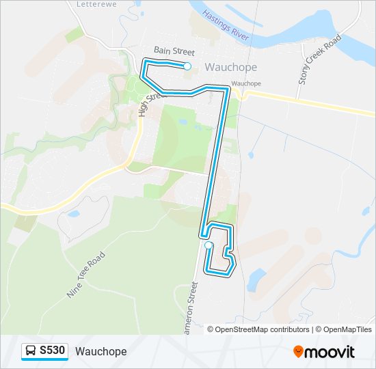S530 bus Line Map