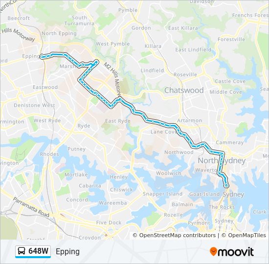 648W bus Line Map