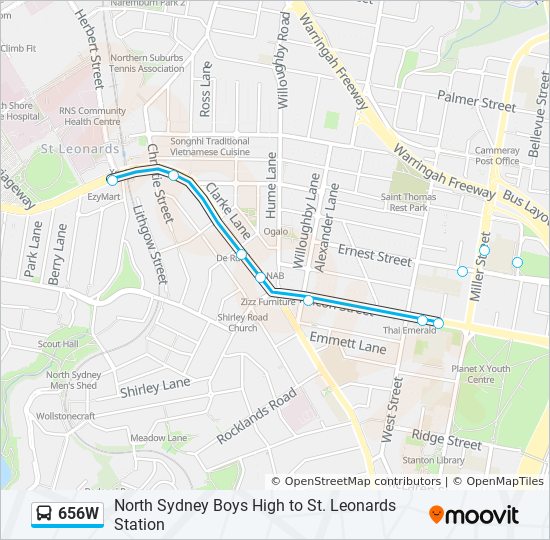 St Leonards Station Map 656W Route: Schedules, Stops & Maps - St. Leonards Station (Updated)