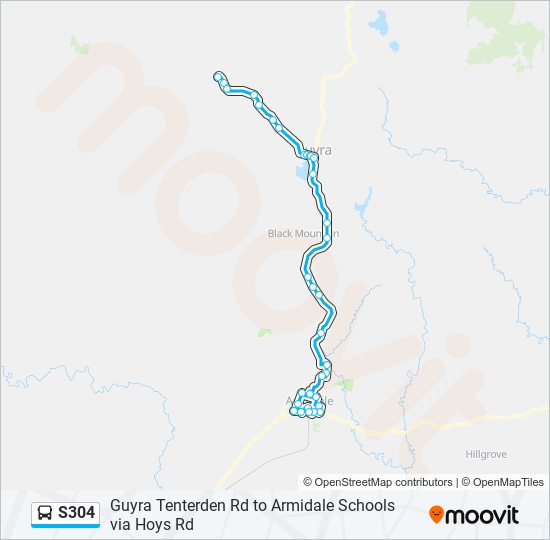 S304 bus Line Map