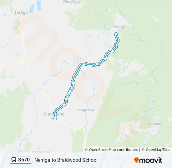 Mapa de S570 de autobús