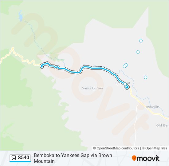 S540 bus Line Map