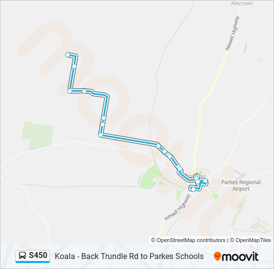 S450 bus Line Map